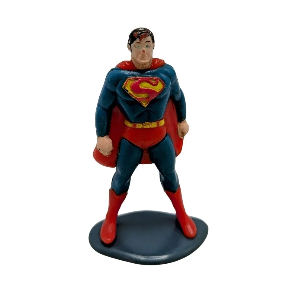 1982 Wilton DC Comics Cake Topper Superman Figurine Birthday 3.5 Inch